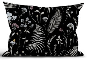 Bavlnená obliečka na vankúš Renforcé 50 × 70 cm - Gloria čierna