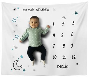 Sablio Míľniková deka Hviezdy a mesiac: 100x100 cm