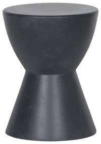 Antracitovosivá stolička vhodná aj do exteriéru WOOOD Dover, ø 35 cm