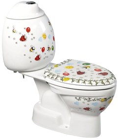 Sapho Sapho, KID detské WC kombi vr.nádržky, spodný odpad, farebná potlač, CK301.400.0F