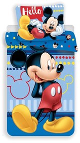 JERRY FABRICS Obliečky Mickey Hello 004 Bavlna 140/200, 70/90 cm