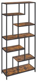 Knižnica NAVARO hnedá/čierna