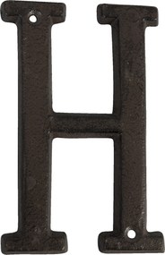 Nástenné kovové písmeno H - 13 cm