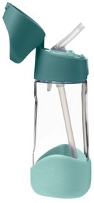 Fľaša na pitie so slamkou 450 ml - emerald forest