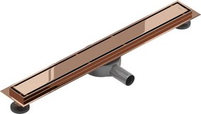 Mexen Flat 360° M13 sprchový žľab 2v1, 60 cm, ružové zlato, 1610060-40