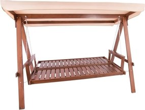 ADELAIDA drevená záhradná hojdačka - taupe