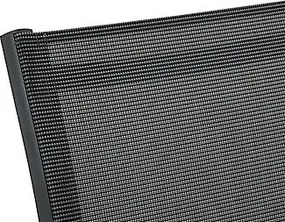 DEOKORK Hliníkové kreslo s textíliou NOVARA (antracit)