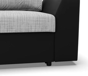 Trojmiestna rozkladacia sedačka LUGO sivá / čierna