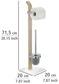 WENKO 20397100 - WC kefa SAMONA 20x71,5 cm chróm/hnedá/satén