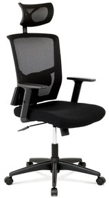 Autronic BONTEC Kancelárska stolička, hojdací mechanizmus, čierna sieťovina, KA-B1013 BK Farba: Čierna