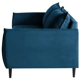 Tmavomodrá zamatová pohovka 203 cm Juli – Ropez