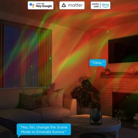 Govee - LED RGBW Galaxy Light Projector Pro Wi-Fi Matter