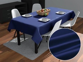Biante Saténový obdĺžnikový obrus polyesterový Satén LUX-L039 Námornícka modrá 50x100 cm