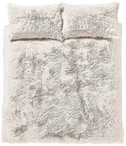 Biele mikroplyšové obliečky na dvojlôžko 200x200 cm Cuddly – Catherine Lansfield