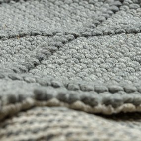 Dywany Łuszczów, Kusový koberec Tahar 99001G grey, 90x150, šedá, obývacia izba
