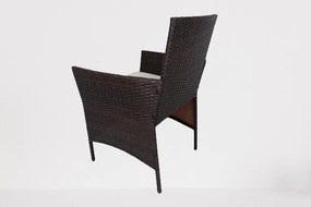 MAURICIUS moderný balkónový set 2+1, hnedá/krémová