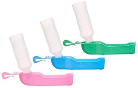 Cestovná fľaša s miskou pre psov 250 ml ANIMAL, modrá