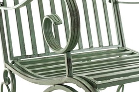 Kovové hojdacie kreslo Smile (SET 2 ks) - Zelená antik