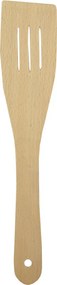 AMADEA Drevená obracačka rovná s drážkami, masívne drevo, 28 cm