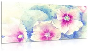 Obraz kvety v ružovom akvarely Varianta: 120x60