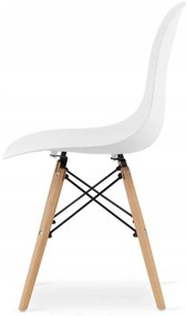 Jedálenský stôl TODI biely 90 cm so štyrmi stoličkami OSAKA biele