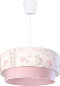 Brilagi - LED detský luster na lanku BOBO 1xE27/60W/230V pr. 40 cm krémová/ružová/kráľovská modrá