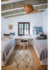 Krémový prateľný ručne tkaný vlnený koberec 80x140 cm Berber Soul – Lorena Canals