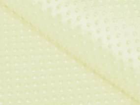 Biante Detská obliečka na vankúš Minky 3D bodky MKP-043 Pastelovo žltozelená 50 x 60 cm