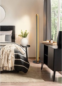 Čierna LED stojacia lampa so stmievačom (výška 142,5 cm) Texel – Trio