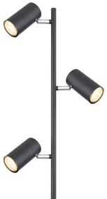 Globo 57910SB - Stojacia lampa ROBBY 3xGU10/5W/230V čierna
