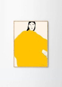 THE POSTER CLUB Autorský plagát Yellow Dress by Rosie McGuinness 50 x 70 cm