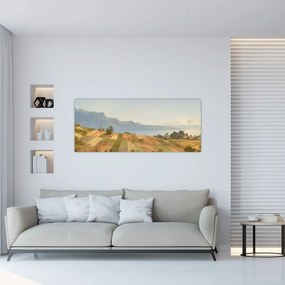 Obraz - Alexandre Calame, Swiss Landscape, reprodukcia (120x50 cm)
