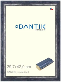 DANTIK rám na obraz 29,7x42 | IVANETE modrá (Plexi Čiré)