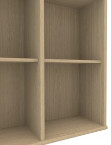 Nástenná knižnica podyhovaná dubom Mistral 025