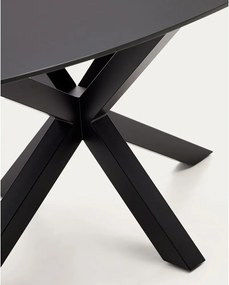 Jedálenský stôl so sklenenou doskou 100x200 cm Argo – Kave Home