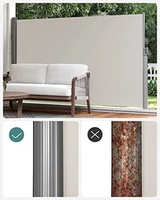 Bočná markíza 180 x 350 cm SONGMICS GSA185E