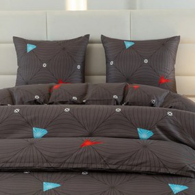 Obliečky z mikrovlákna ORBITA tmavo sivé Rozmer obliečky: 2 ks 70 x 80 cm | 160 x 200 cm