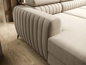 Moderná rohová sedačka 270x203x90 Opierky hlavy Funkcia Vysoké nohy Dorado O-sofa