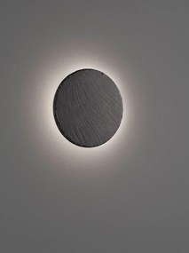 Čierne LED nástenné svietidlo so stmievačom ø 20 cm Raven – Trio