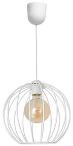 Luster na lanku MERCURE 1xE27/15W/230V biela