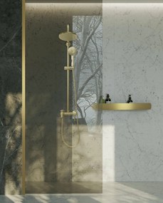 Rea Rea, Kúpeľňová polica SF03 60cm gold brush, REA-06009