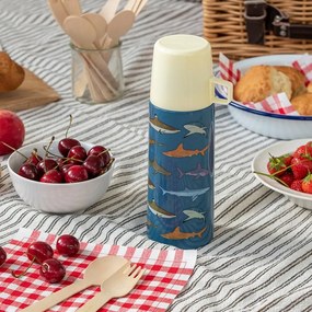 Modrá detská termoska 350 ml Sharks – Rex London