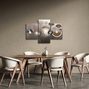 Obraz - Zlatohnedá abstrakcia (90x60 cm)