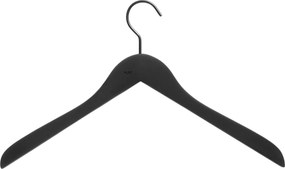 Vešiaky na oblečenie Soft Coat Slim čierne 4 ks