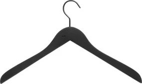Vešiaky na oblečenie Soft Coat Slim čierne 4 ks
