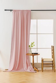 Záves OXFORD LIGHT 140x250 cm, ružový Zavesenie: Kovové krúžky