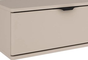 Závesný TV stolík Avola, béžová kašmír/dub cremona