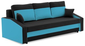 Veľká rozkladacia pohovka HEWLET PLUS color Čierna + žltá
