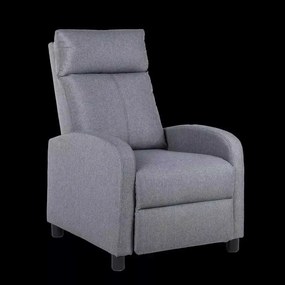 LuxuryForm DESIGN Televízne kreslo RUFO s polohovaním - šedé