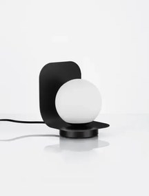 LED čierna stolná lampa Kamen